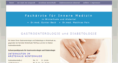 Desktop Screenshot of gastrodiabetes.de